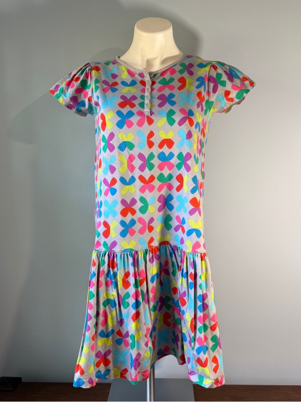 Hanna Andersson Multicolor Knit Dress with Multicolor Accents